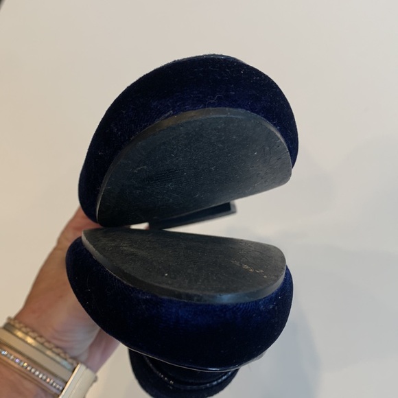Steve Madden Kaden/Kade01S1 Blue Velvet Mules, 10M - Picture 11 of 14